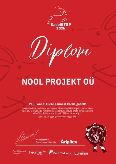 Gaselli TOP 2026 diplom